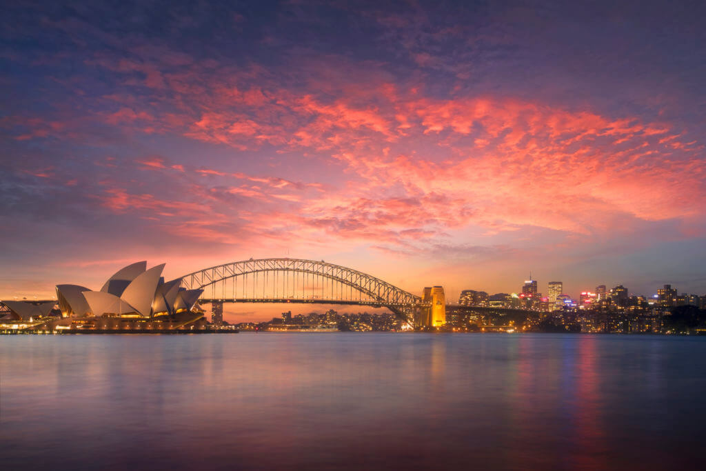 Sydney, Australia - September 5, 2013 : Beautiful Sydney bay vie