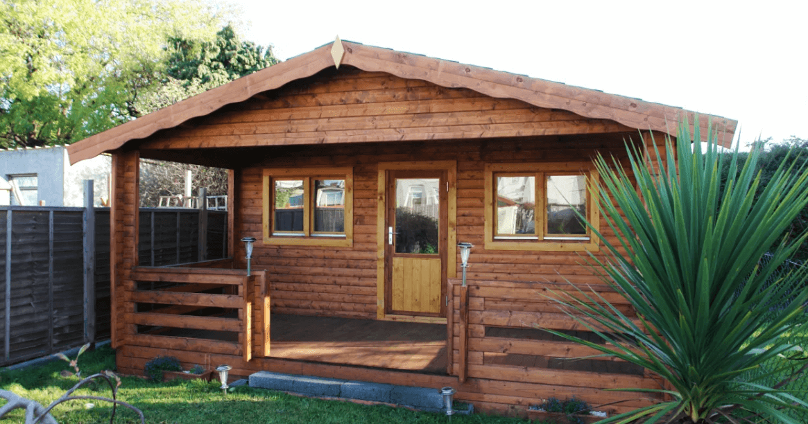 Log houses