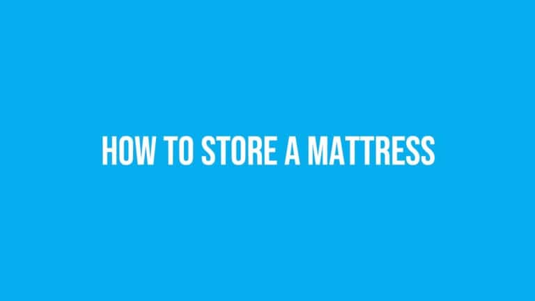 How to Store a Mattress