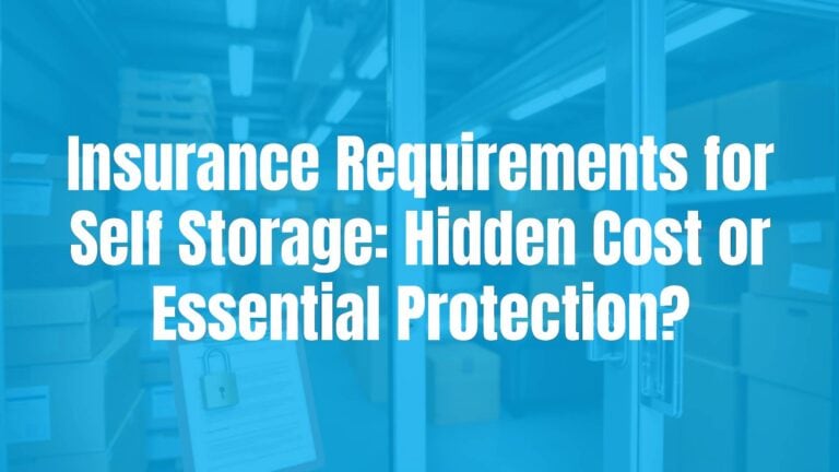 Insurance Requirements for Self Storage: Hidden Cost or Essential Protection?