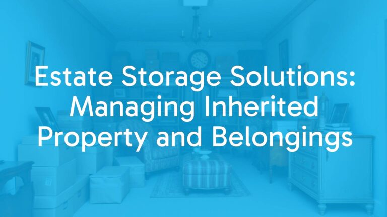 Estate Storage Solutions: Managing Inherited Property and Belongings